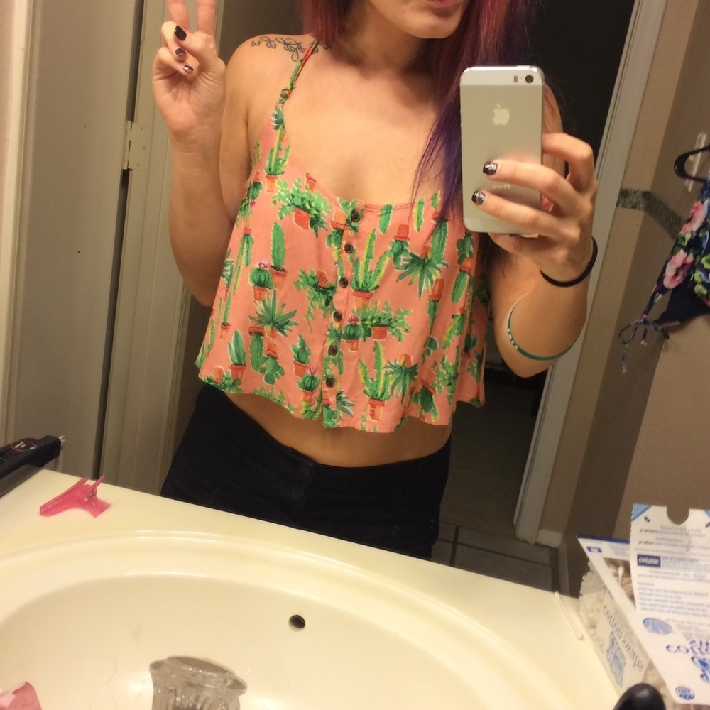 Cactus Cropped Tank